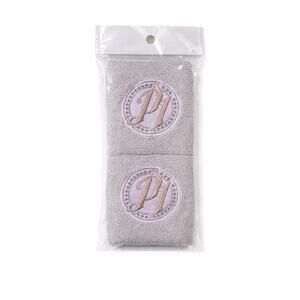 AJ Styles Authentic P1 Grey Logo Wristbands Set of 2 New WWE Wrestling